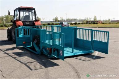 Прицепы для с/х техники - СПЕЦАВТОТЕХНИКА ТТ-1С, Трап-тележка для перевозки свиней