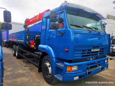 Грузовой автотранспорт - КАМАЗ 6586 Автомобиль бортовой с КМУ
