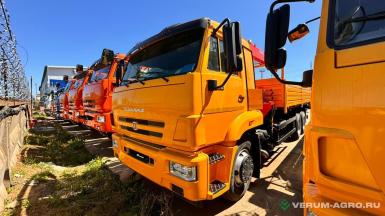 Грузовой автотранспорт - КАМАЗ Бортовой 65116-56 с КМУ Kanglim 1256
