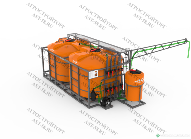 Прочее - АГРОСТРОЙТОРГ Мобильный растворный узел МРУ.(О)РВК6000.2.ЖК400Р.G2-01.КО.СПЕ.Уш.ЛБ.Тс.МхG2