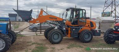 Фронтальные погрузчики - MASTER Колесный фронтальный погрузчик  WHL25 с зерновым ковшом 1,5м3, высота выгрузки 4 м