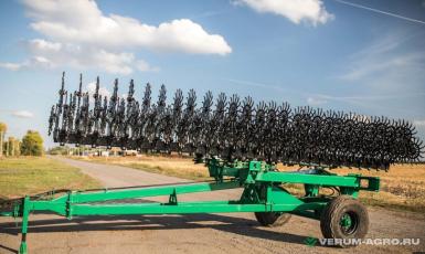 Бороны - КРОНОС Мотыга ротационная широкозахватная МРШ-12 прицепная с гидравлическим складыванием.