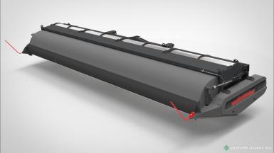 Жатки и оборудование для комбайнов - ПЕНЗМАШ ЖО 7 жатка комплектуется колесной парой