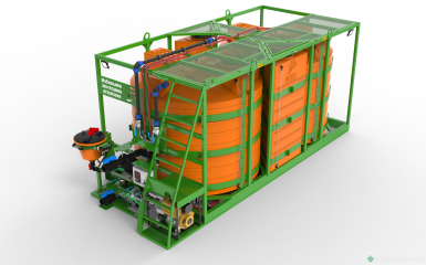 Растворные узлы - РЕГИОН Мобильная растворная установка «Кассета 6000х2»    Мобильная растворная установка «Кассета 6000х2»
