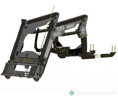 Навесные погрузчики - САЛЬСКСЕЛЬМАШ Погрузчик ТУРС 1500-0Д с доп. оборудованием: Ковш КУН 2000-2, Подъемник мешков КУН 2000-7