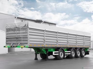 Полуприцепы - GRUNWALD специализированный,
полуприцеп-
контейнеровоз БОРТОВОЙ ПОЛУПРИЦЕП-ЗЕРНОВОЗ  58 кубов