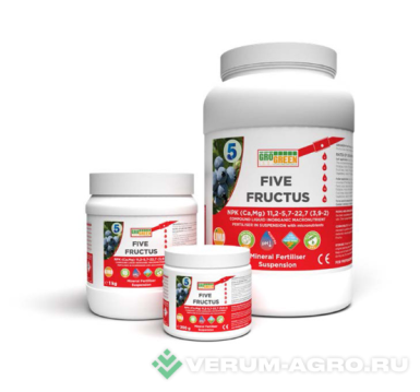 Микроудобрения - Гелевое удобрение ГРОГРИН ФАЙВ ФРУКТУС
