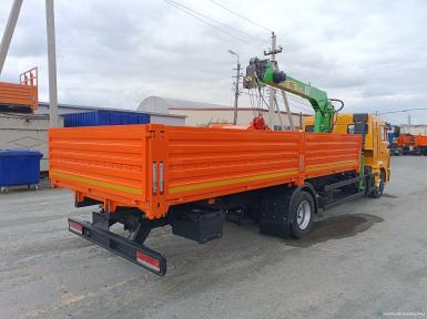 Специальные автомобили - КАМАЗ 4308, бортовой 4х2, с КМУ FG414 (вылет 10 м, г/п 4 тонны), пневмоподвеска