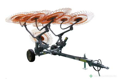 Валкователи - НАВИГАТОР Грабли колесно-пальцевые прицепные H90V10C Ширина захвата - 7,0 м.