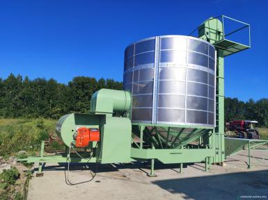 Зерносушильное оборудование - AGRONEZH М30 Н (нория) Мобильная зерносушилка (Газовая горелка)