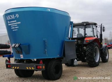 Кормораздатчики-смесители - СМСЗ АКМ-9, 8 м3, смеситель-кормораздатчик, вертикальный