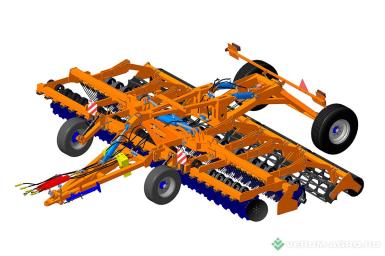 Бороны - БЕЛАГРОМАШ Дисковый мульчировщик полуприцепной ДМ-6х2М с катком КСК