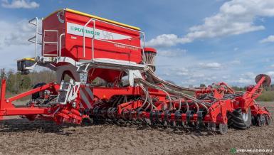 Сеялки - POTTINGER Пневматическая сеялка с внесением удобрений TERRASEM V9000 Z CLASSIC