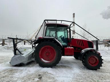 Колесные тракторы - BELARUS Беларус-2022В.3 с мульчером Niubo TYD 200 