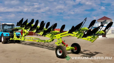 Плуги и глубокорыхлители - ВОЛГААГРОМАШ Оборотный плуг модульный «Сириус» ПОМ-6+1+1 по полю, 6 корпусов, полосовой отвал и предплужник