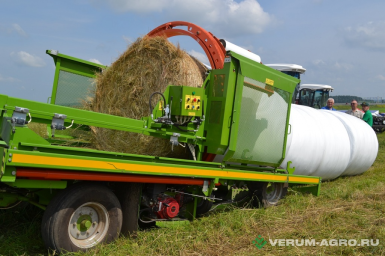 Обмотчики рулонов - KRMZ Скоростной упаковщик рулонов SW120  с гидравлическим приводом колёс