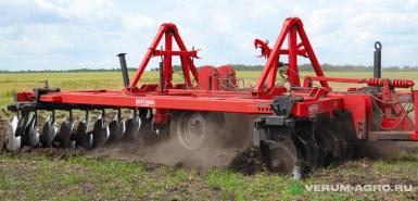 Бороны - QUIVOGNE Прицепная дисковая борона APVRS FF 36 с дисками флео и боковым диском