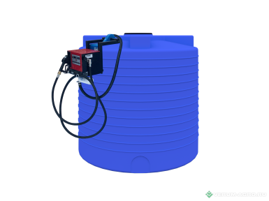 АЗС дизель-бензин - POLYTEAM Стационарная вертикальная мини-АЗС 6000л (220В) PT-V6000-DT-220V