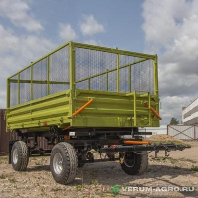 Прицепы для с/х техники - БЕЛАГРОМАШ Прицеп тракторный 2ПТС-6-1 с надставными сетчатыми бортами