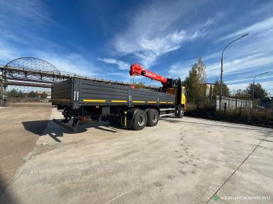 Специальные автомобили - FAW 3250 J6P бортовой с КМУ Kanglim KS 2056