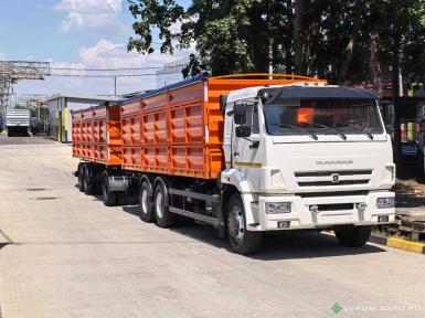 Грузовой автотранспорт - КАМАЗ 65115, бортовой 6х4, зерновоз, платформа 32 куб. м  несамосвальная 7100х2550х1800 мм