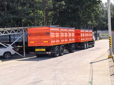 Грузовой автотранспорт - КАМАЗ 65115, бортовой 6х4, зерновоз, платформа 32 куб. м  несамосвальная 7100х2550х1800 мм