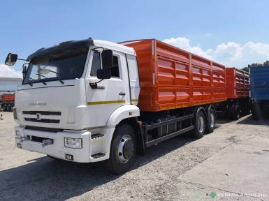 Грузовой автотранспорт - КАМАЗ 65115, бортовой 6х4, зерновоз, платформа 32 куб. м  несамосвальная 7100х2550х1800 мм