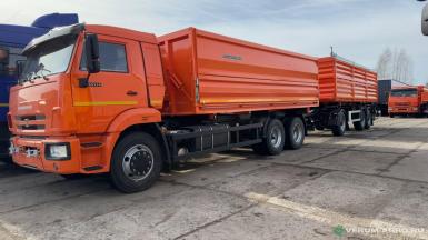 Грузовой автотранспорт - КАМАЗ 689011 САК Зерновоз с 3-х стор. разгрузкой