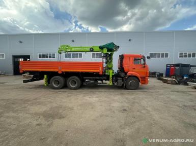 Специальные автомобили - КАМАЗ 65115-56 борт с КМУ GREEN LIFT 1506