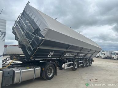 Полуприцепы - BONUM 914295-01 Самосвальный стальной 58м3, оси 3+1, задние распаш