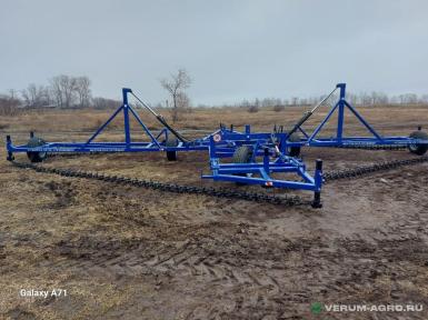 Бороны - ДИБОР Борона цепная Двуреченского БЦД-19М (с ломаным дышлом, доп. шлейф)