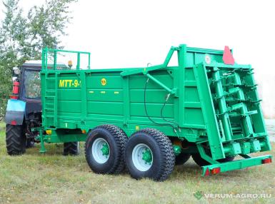 Разбрасыватели удобрений - БОБРУЙСКАГРОМАШ Машина для внесения твердых органических удобрений МТТ-9-1