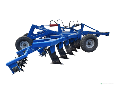 Плуги и глубокорыхлители - ДИБОР Плуг чизельный прицепной ПЧП-6 стойки  прямые, с катком
