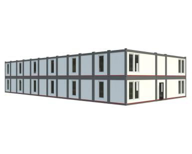 Быстровозводимые конструкции - КОНВЕЙТ Модульное офисное здание КОНВЕЙТ 2H-SE(В)-6 (843 м2) 2-х этажное