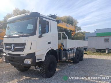 Специальные автомобили - BEIBEN КМУ 8Т XCMG Бортовой автомобиль на шасси
 6 х 6 с КМУ XCMG
