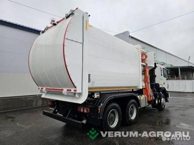Коммунальные машины - АВТОКРАФТ мусоровоз 20 кубов  боковая загрузка