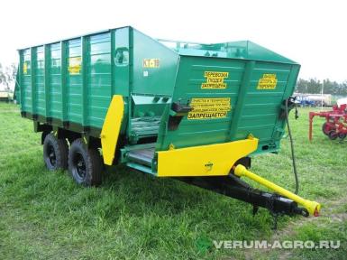 Кормораздатчики-смесители - ЕСХТ КОРМОРАЗДАТЧИК ТРАКТОРНЫЙ  КТ-10 Сдвоенные колеса на балансире, без повор. круга