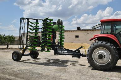 Бороны - SKR CARBON D5000 2-х рядная, прицепная,  одинарный каток