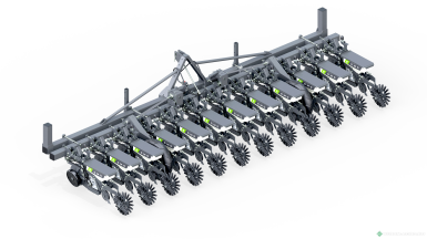 Сеялки - AGROECO СМС 1245 (пальчиковые прикатывающие катки )