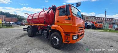 Специальные автомобили - КАМАЗ 53605, Ассенизатор (вакуум) 12 к.м., рестайлинг 2 4х2, насос КО-510, кондиционер