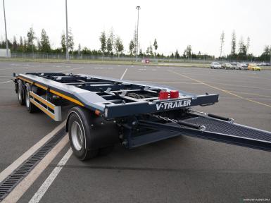 Прицепы для автомобилей - V-TRAILER прицеп-пухтовоз VTR320
