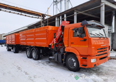 Грузовой автотранспорт - КАМАЗ Автомобиль самосвал с КМУ 533911  на базе шасси Камаз 65115