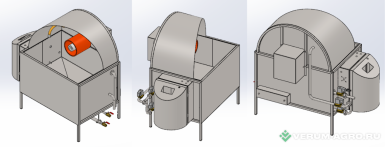 Прочее - САЛЮТЕМ Секционная мойка   (Ёмкость для очистки ведер с щёткой и нагревом)