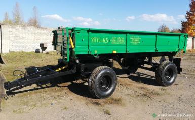 Прицепы для с/х техники - БОБРУЙСКАГРОМАШ 2ПТС-6,5 Прицеп тракторный с  надставными бортами