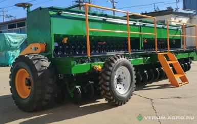 Сеялки - BAODING сеялка зернобобовая дисковая механическая СЗ 6Д,  прикатка