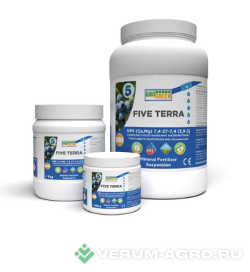 Микроудобрения - Гелевое удобрение ГРОГРИН ФАЙВ ТЕРРА
