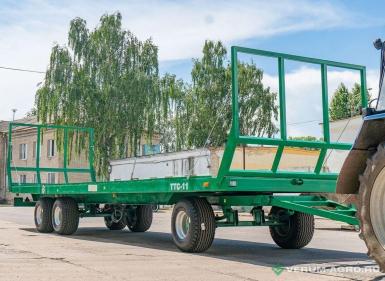 Прицепы для с/х техники - ИИС ПЛЮС Тележки транспортные с/х ТТС-9(трехосный)