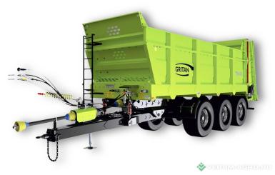 Прицепы для с/х техники - ГРИТАН Полуприцеп-навозоразбрасыватель ППН-243