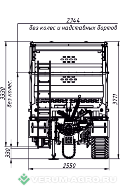 Прицепы для с/х техники - ГРИТАН Полуприцеп-навозоразбрасыватель ППН-243