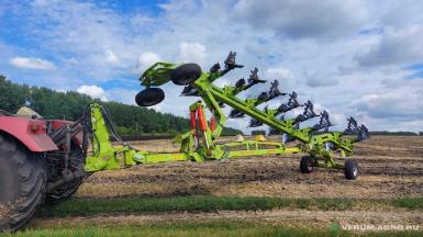 Плуги и глубокорыхлители - ВОЛГААГРОМАШ Плуг оборотный ПОМ-6+1+1 (6 корпусов)  (комплект 6 корпусов)полосовой отвал, предплужники